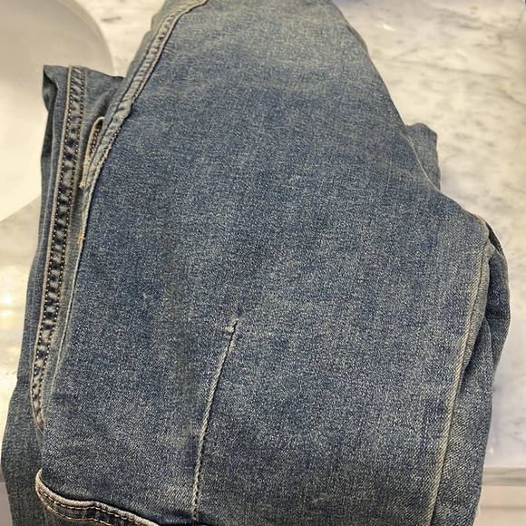 Free People Lennox Denim Skinny Utility Jumpsuit size Size NWT - Picture 16 of 16